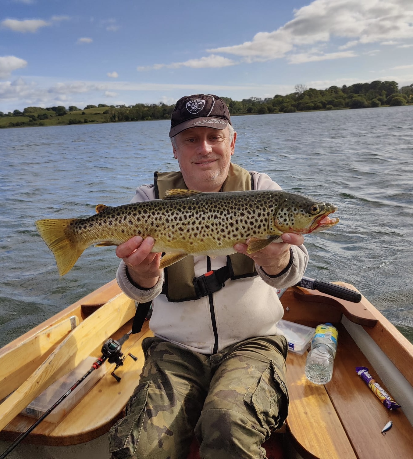 Wild brown trout from Lough Rea — summer fishing