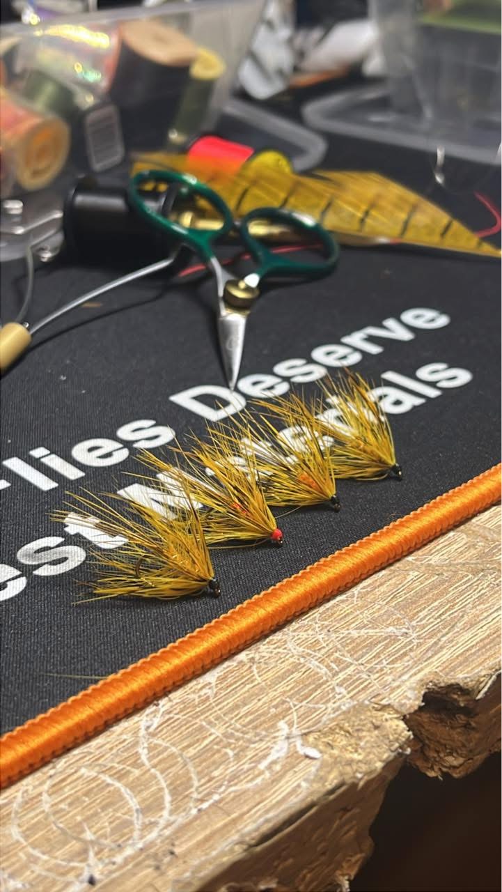 Hand-tied flies ready for Lough Rea